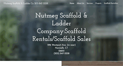 Desktop Screenshot of nutmegscaffold.com